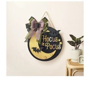 Mondo Llama Halloween Hocus Pocus Moon/Bat/Ribbon Wood Sign Painting Kit - NEW